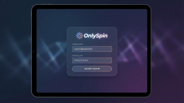 OnlySpin hesap giriş ekranı örneği